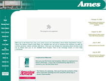 Tablet Screenshot of amesfanclub.com
